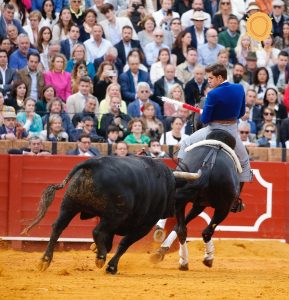 Diego Ventura y Guillermo Hermoso, oreja en Sevilla