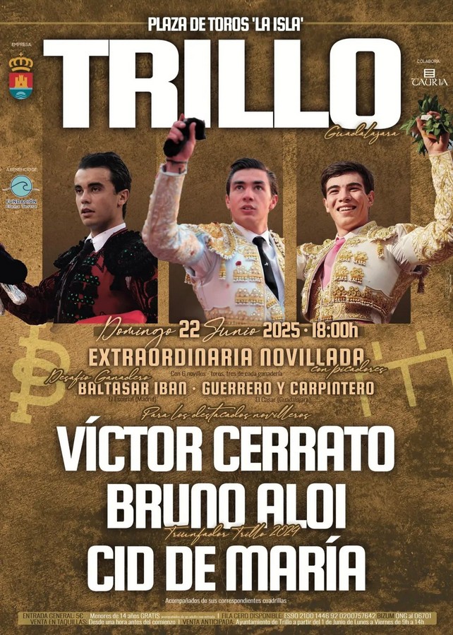 Novillada benéfica con desafío ganadero en Trillo