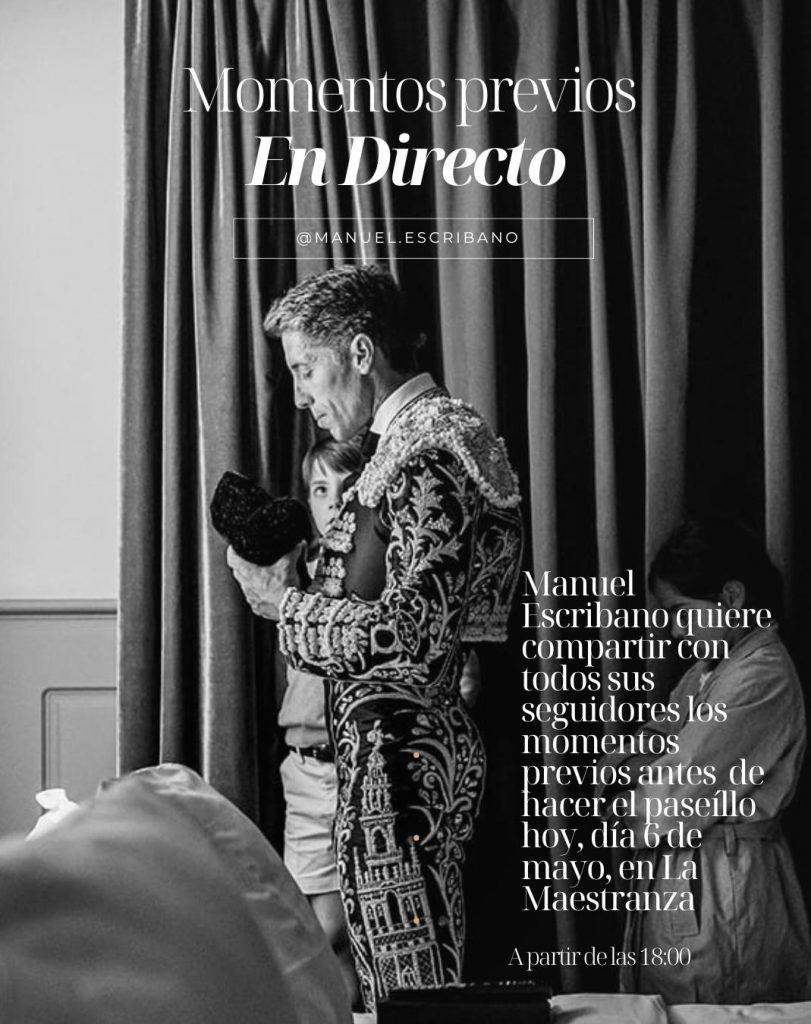 En directo con Manuel Escribano antes de actuar en la Maestranza