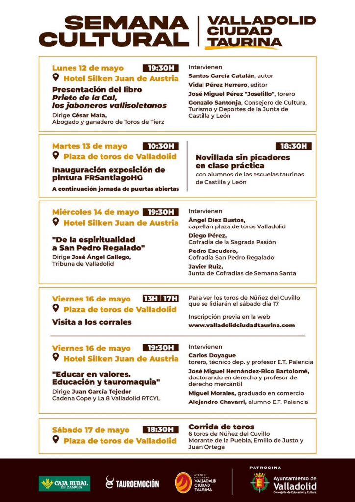 Valladolid comienza hoy su semana cultural taurina