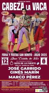 Terna de toreros jóvenes en Cabeza La Vaca