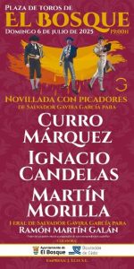 Novillada con picadores en El Bosque el 6 de julio