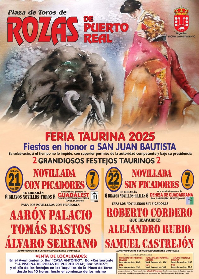 Feria Taurina 2025 en Rozas de Puerto Real