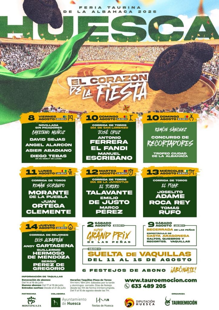 Huesca ya tiene carteles para su Feria de la Albahaca