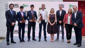 Pablo Hermoso, Pablo Aguado y Jarocho, premiados en Pamplona