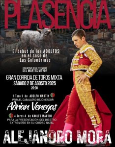 Gesta de Alejandro Mora en Plasencia con 'Adolfos'