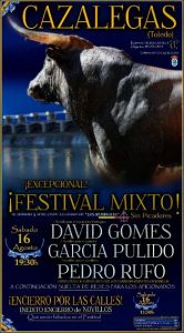 Festival taurino mixto en Cazalegas