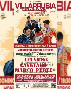 Villarrubia de los Ojos cierra el cartel de su corrida de toros