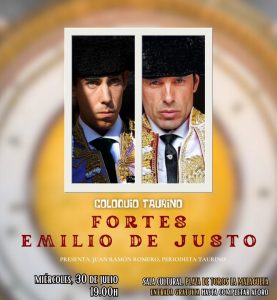 Fortes y De Justo mano a mano en Málaga el 30 de julio