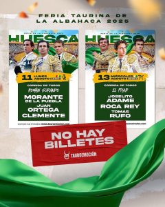 'No hay Billetes' en Huesca para los días 11 y 13 de agosto