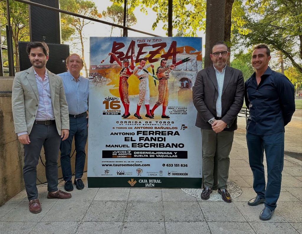 Cartel de toreros banderilleros en Baeza