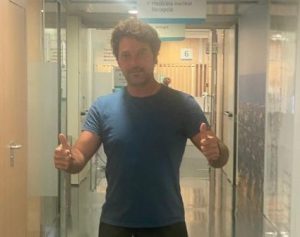 Andy Cartagena es dado de alta de la clínica