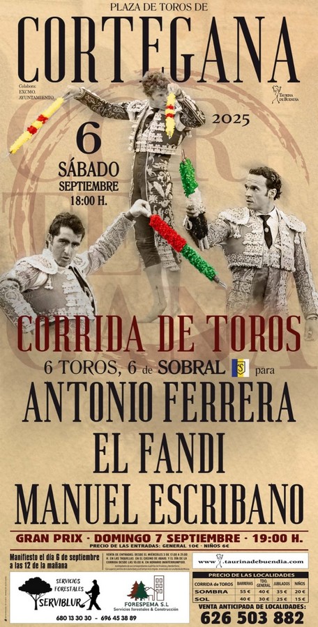 Cortegana presenta el cartel de la corrida de toros de su Feria