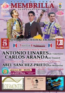 Membrilla presenta el cartel de su tradicional festival taurino