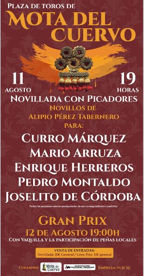 Mota del Cuervo anuncia una novillada picada para el 11 de agosto