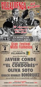 Festival taurino flamenco en Villaluenga del Rosario