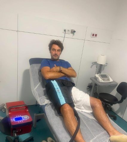 Andy Cartagena, sesiones dobles de rehabilitación