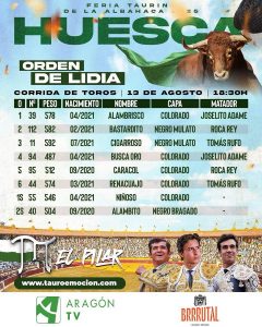 Sorteo de los toros de El Pilar para Huesca