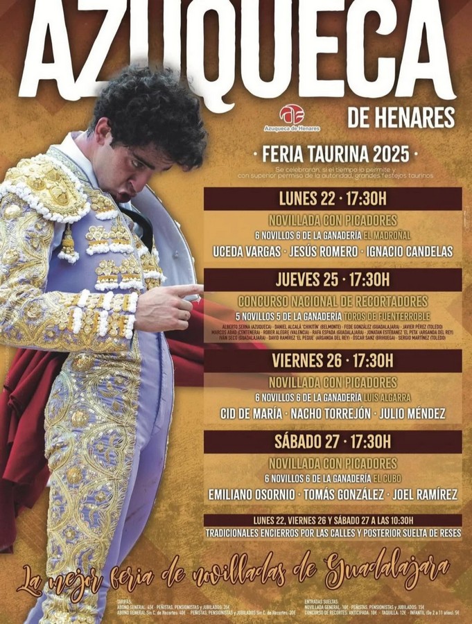 Azuqueca de Henares presenta su Feria de Novilladas