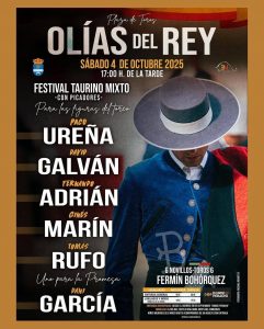 Olías del Rey ya tiene cartel para su festival taurino