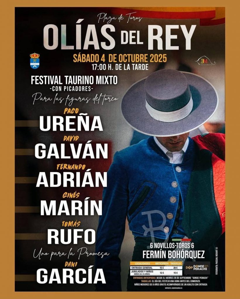 Olías del Rey ya tiene cartel para su festival taurino