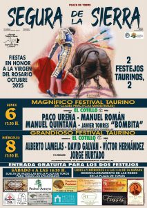 Dos atractivos carteles en Segura de la Sierra