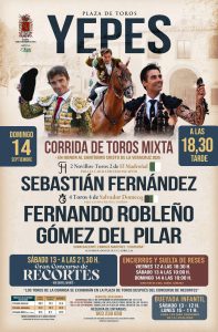 Yepes programa una corrida de toros mixta