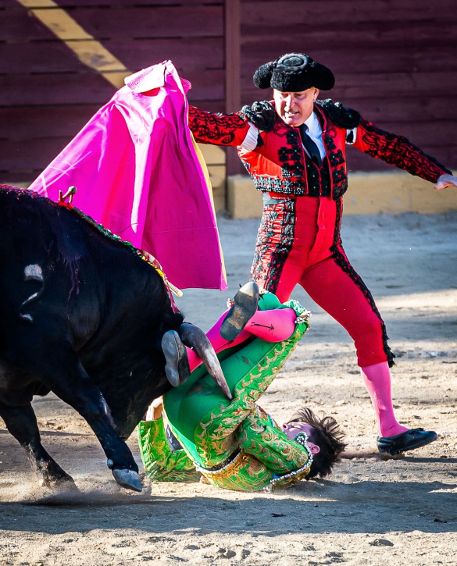Mario Vilau, con fiebre y dolores por la cornada de Navacerrada