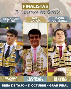Finalistas del IV Certamen de Novilladas del Sureste de Madrid