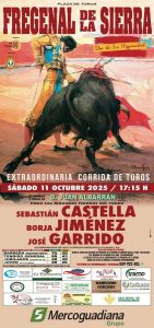 Cartel definitivo para la corrida de Fregenal de la Sierra