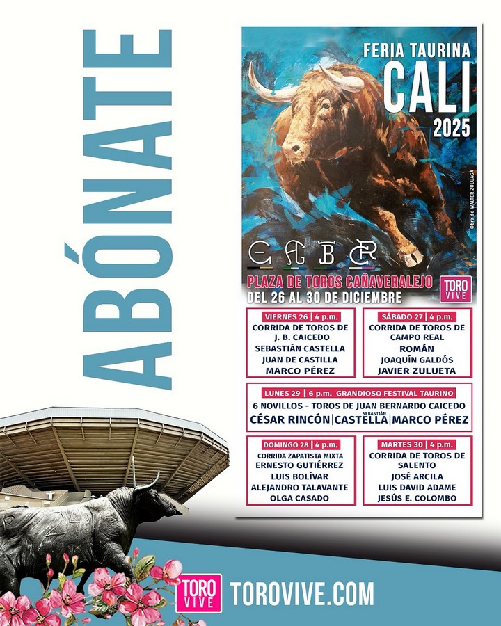 La Feria Taurina de Cali 2025 ya es oficial