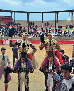 Gran tarde de Ginés Marín y Joaquín Galdós en Cajabamba