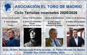 Ciclo de Tertulias Invernales de la Asociación 'El Toro' de Madrid
