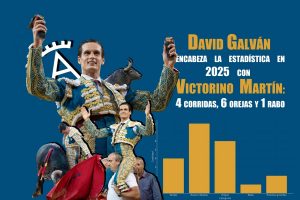 Galván encabeza la estadística en 2025 con Victorino Martín