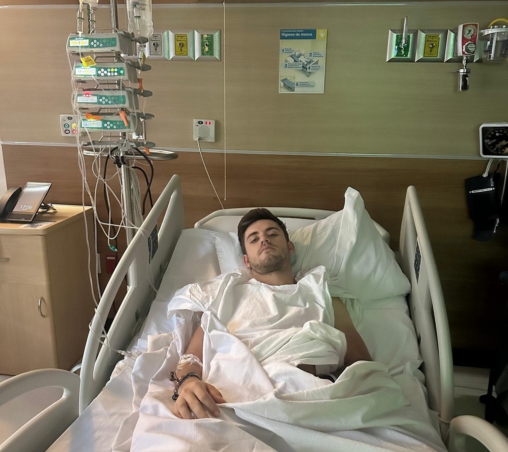 Guillermo Hermoso de Mendoza, hospitalizado en México