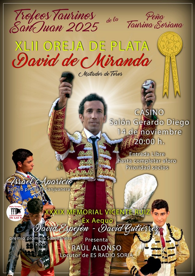 Entrega de los Trofeos Taurinos de San Juan de Soria