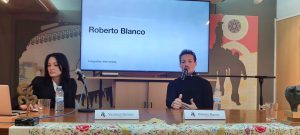 El torero de plata Roberto Blanco en el Club Taurino Mazzantini