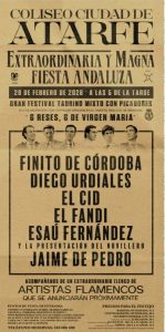Festival taurino mixto en Atarfe el 28 de febrero