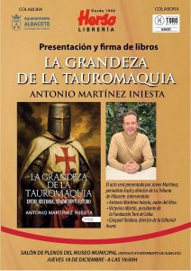 Presentación de un libro sobre Tauromaquia en Albacete