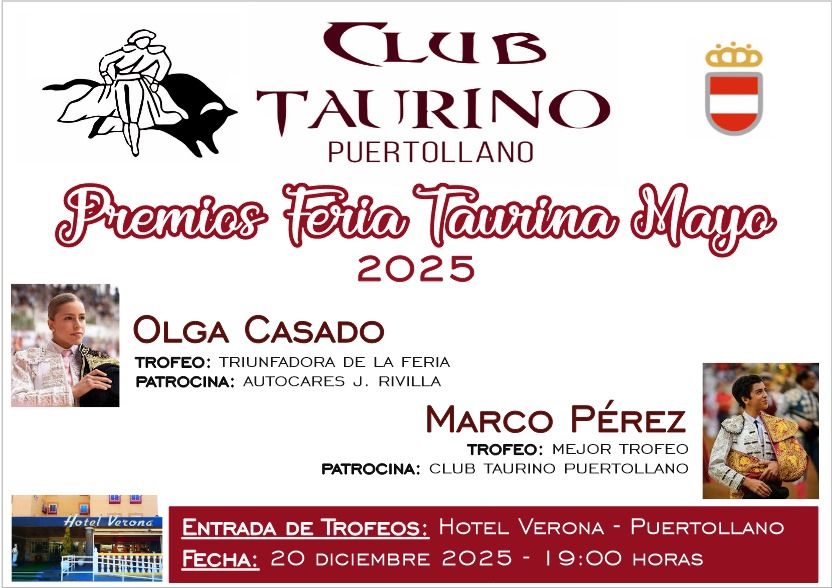 Entrega de premios de la Feria de Mayo de Puertollano