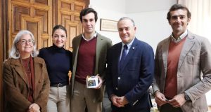 Tomás Rufo es recibido por el Alcalde de Talavera de la Reina