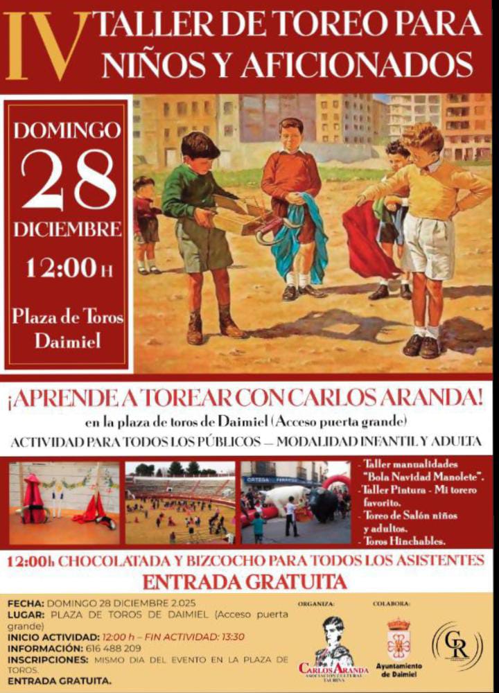 IV Taller de Toreo para niños y aficionados en Daimiel