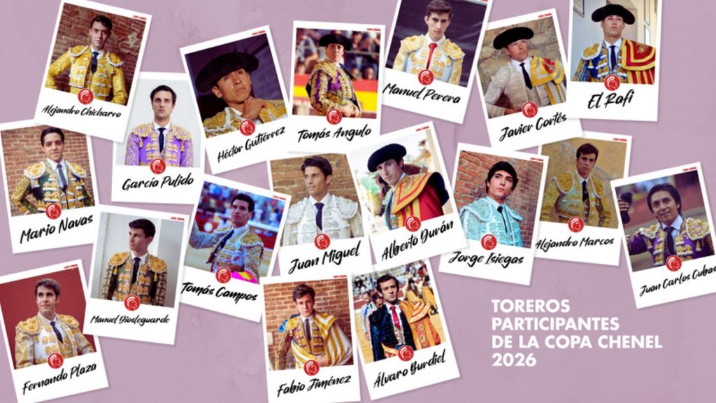 Desvelados los 18 toreros que lucharán por la Copa Chenel