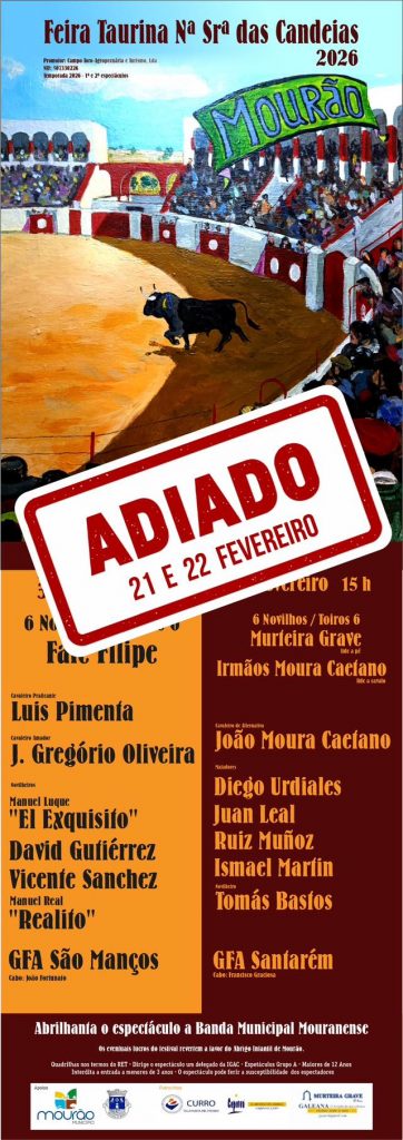 Los festejos de Mourao se aplazan para los días 21 y 22 de febrero