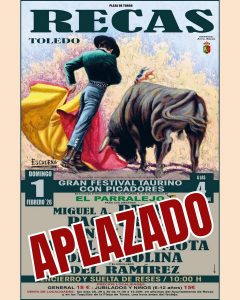 Aplazado el festival taurino de Recas de este domingo