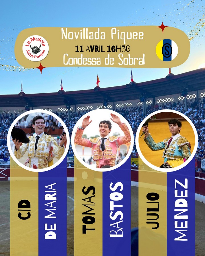 La novillada de la Peña 'La Muleta' de Saint-Perdon, con cartel