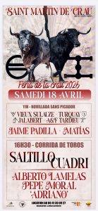 Saint Martín de Crau oficializa los carteles de su Feria