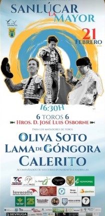 Terna de matadores sevillanos en Sanlúcar la Mayor