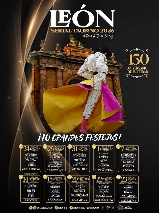Espectacular serial taurino de León 2026