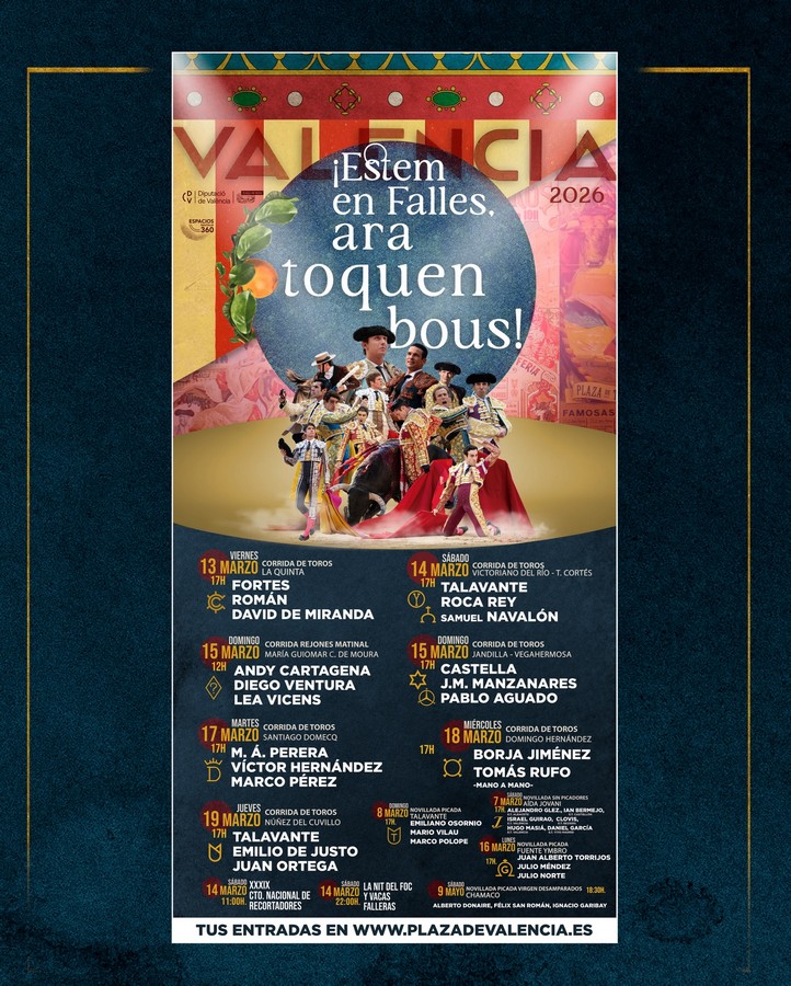 La Feria de Fallas de Valencia, con carteles oficiales